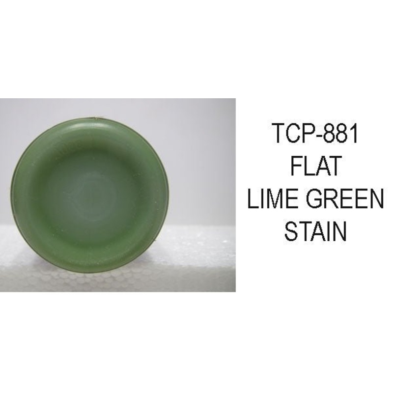 Tru Color TCP-881 Flat, Brushable Lime Green Stain Paint 1 Fluid Ounce