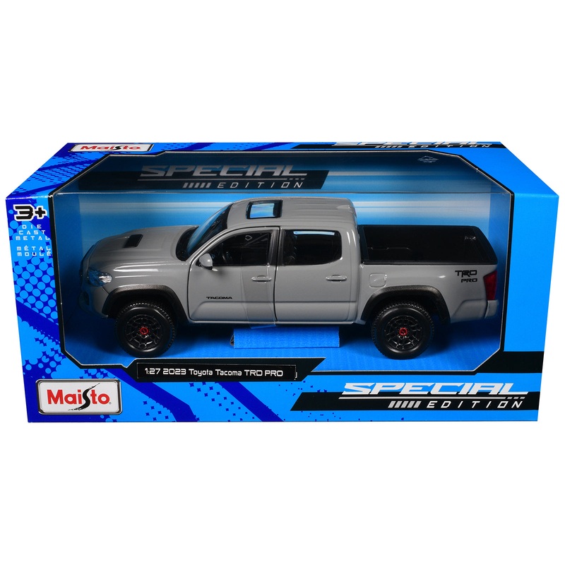 2023 Toyota Tacoma TRD PRO Pickup Truck Gray with Sunroof “Special Edition” Series 1/27 Diecast Model Car by Maisto
