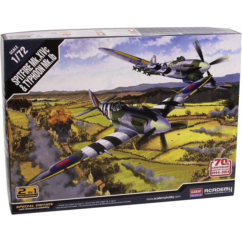 Academy – 1/72 Spitfire Mk.14C & Typhoon