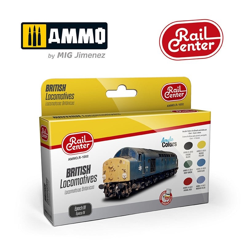 AMMO – R-1002 British Locomotive Epoch IV (Paint Set)