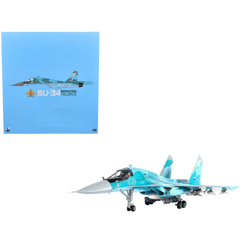 Sukhoi SU-34 Fullback Fighter Aircraft “Russian Air Force Ramenskoye” (2011) 1/72 Diecast Model by JC Wings