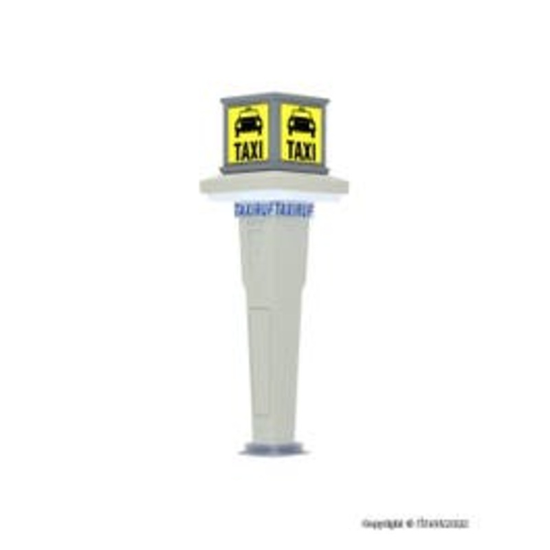 Viessmann 1378  HO Taxi stand with LED lighting
