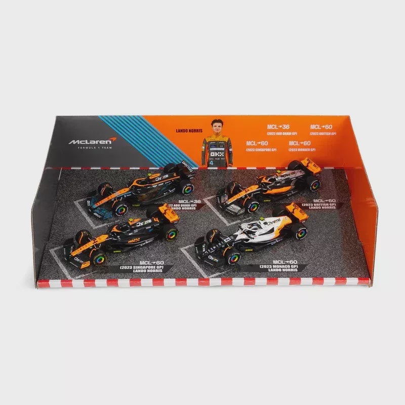 Burago – 1/43 McLaren F1 4-Pack (#4 L.Norris)
