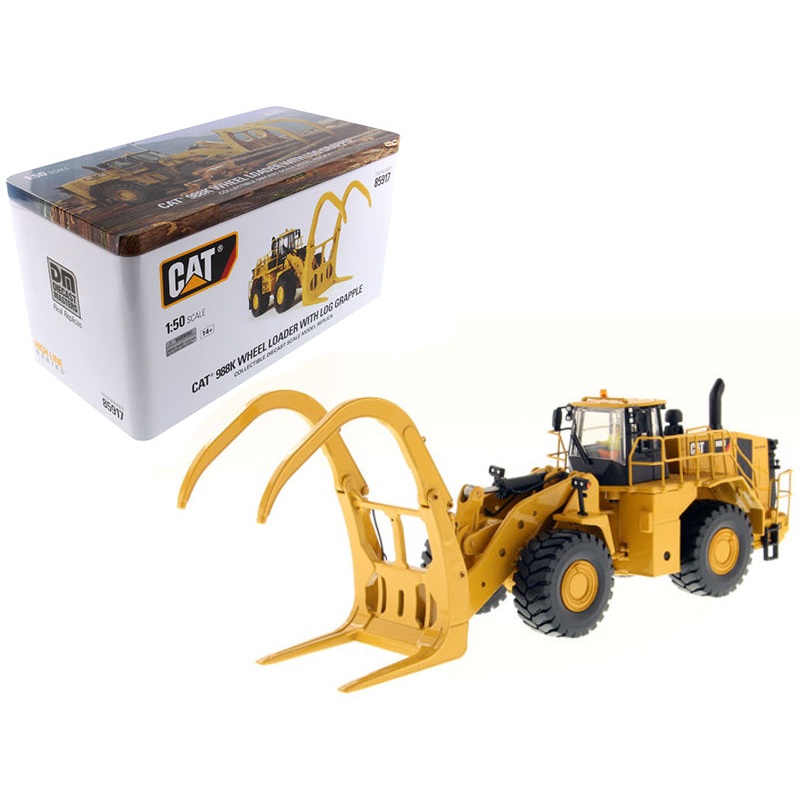 CAT Caterpillar 988K Wheel Loader with Grapple with Operator “High Line Series” 1/50 Diecast Model by Diecast Masters