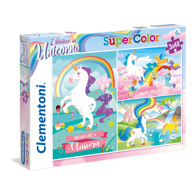 Clementoni – Dream Like a Unicorn (3x48pcs)