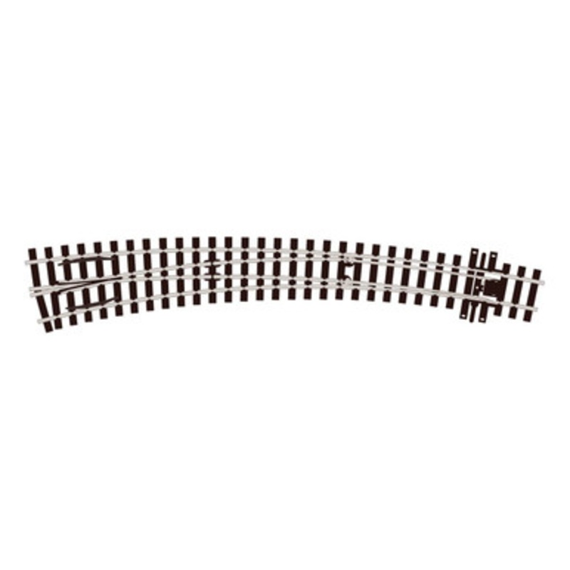 Peco SL-E1487 HO Scale Curved Turnout, Large Radius, Left Hand