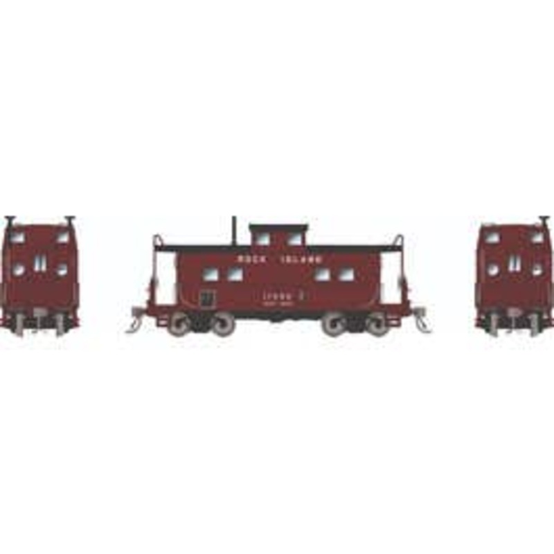Rapido 144113 HO Northeastern-style Caboose w/ porthole windows: RI – Maroon Scheme: #17601