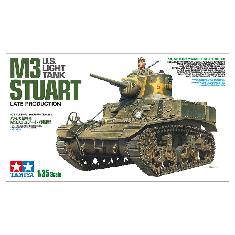Tamiya – 1/35 U.S. Light Tank M3 Stuart Late Production