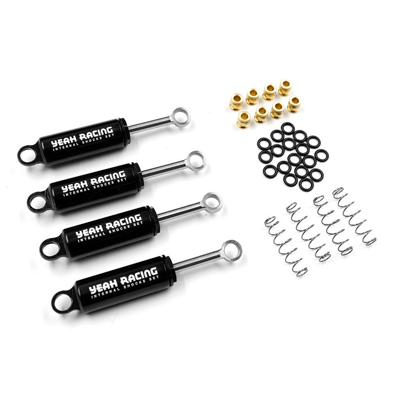 Yeah Racing – Alum. Internal Shocks Set TRX-4M (Black)