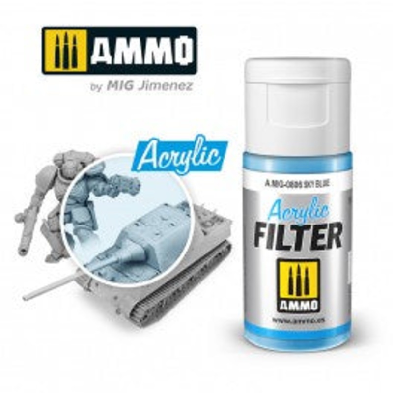 AMMO – 0806 Acrylic FILTER Sky Blue