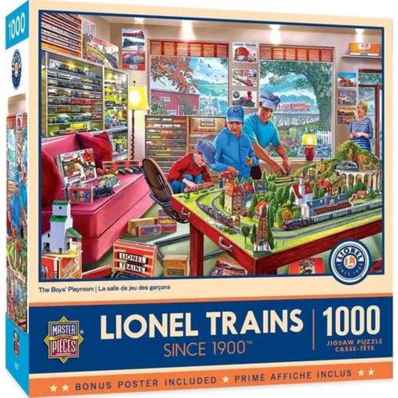 Lionel Trains – The Boy’s Playroom- 1000 Pcs Jigsaw Puzzle