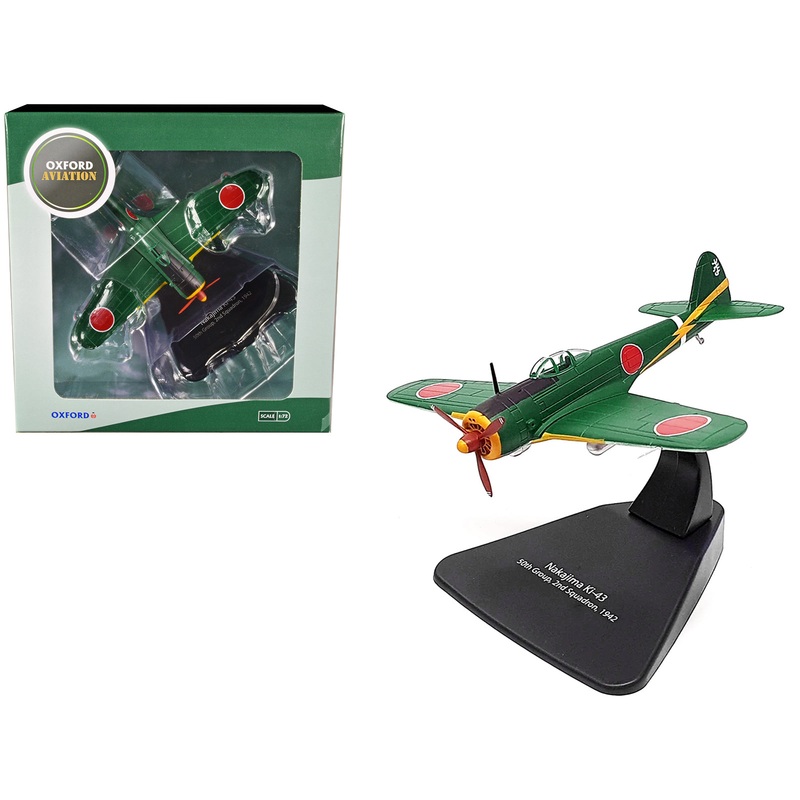 Nakajima Ki-43 Hayabusa Fighter Plane 50th Group 2nd Squadron (1942) “Oxford Aviation” Series 1/72 Diecast Model Airplane by Oxford Diecast