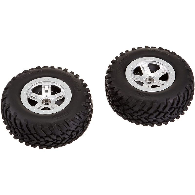 Traxxas – 5875 – Tires & Wheels Assembled (2WD front) (2) (SL)
