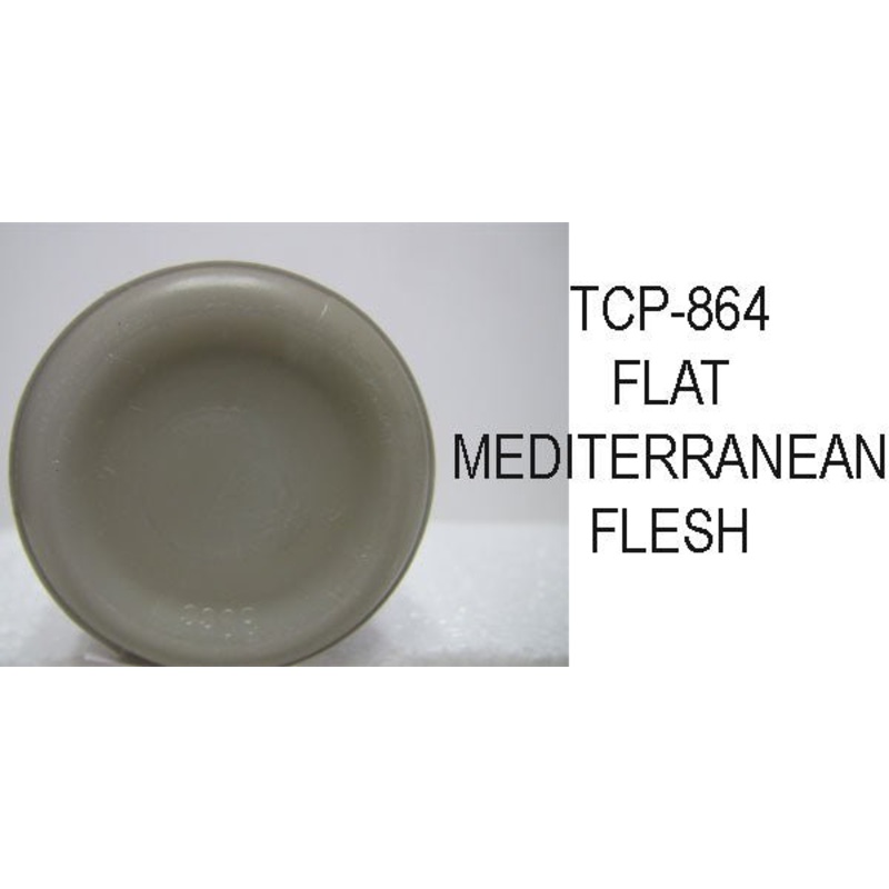 Tru Color TCP-864 Flat, Brushable Mediterranean Flesh Paint 1 Fluid Ounce