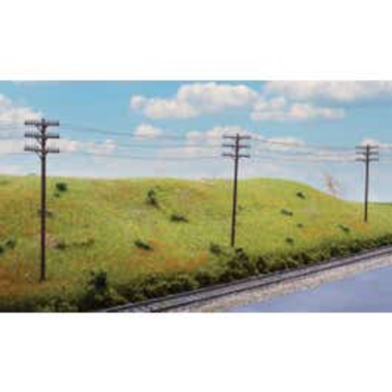 Walthers #949-4185 Telegraph Poles and Cross Arms