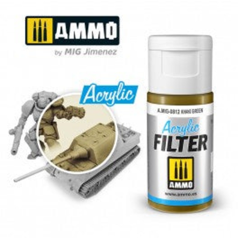 AMMO – 0812 Acrylic FILTER Khaki Green