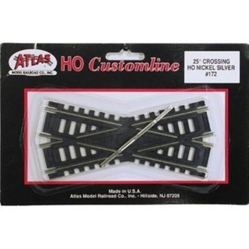 Atlas HO Scale Code 100 Custom-Line 25 Degree Crossing