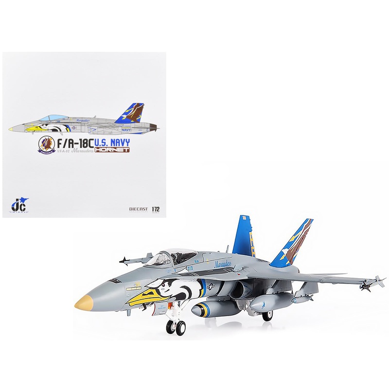 F/A-18C U.S. Navy Hornet Fighter Aircraft “VFA-82 Marauders” Limited Edition to 600 pieces Worldwide 1/72 Diecast Model by JC Wings