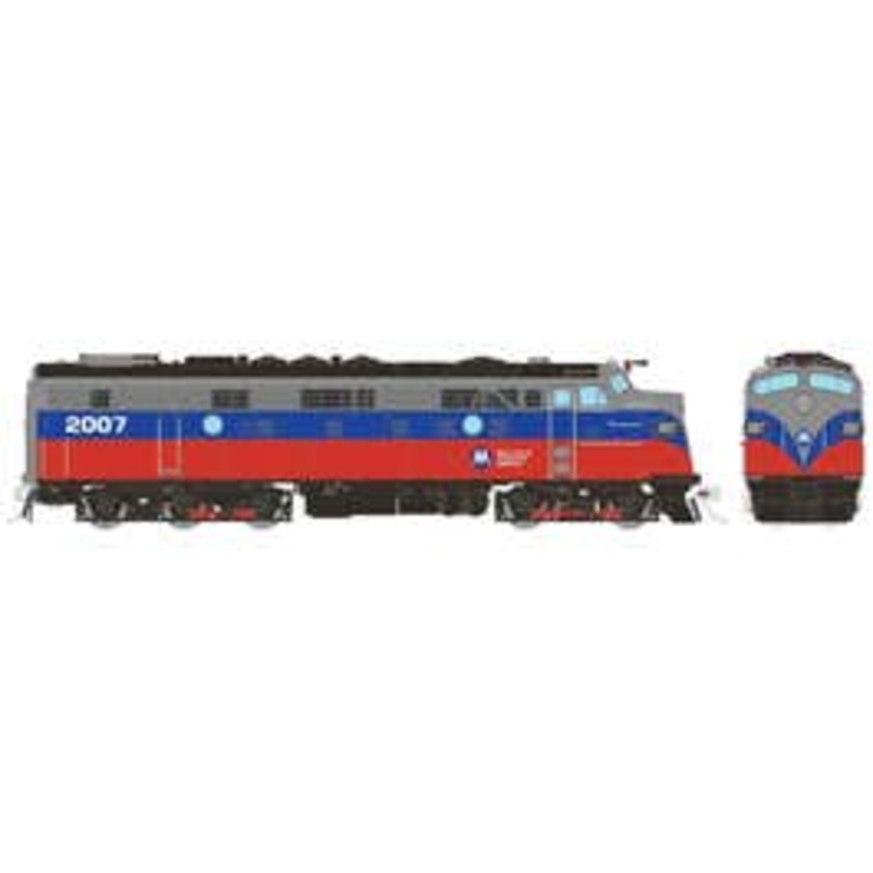Rapido 14623 HO Rebuilt FL9 (DC/DCC/Sound): Metro North – Red & Blue: #2007