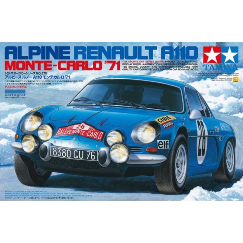Tamiya – 1/24 Alpine A110 Monte-Carlo ’71