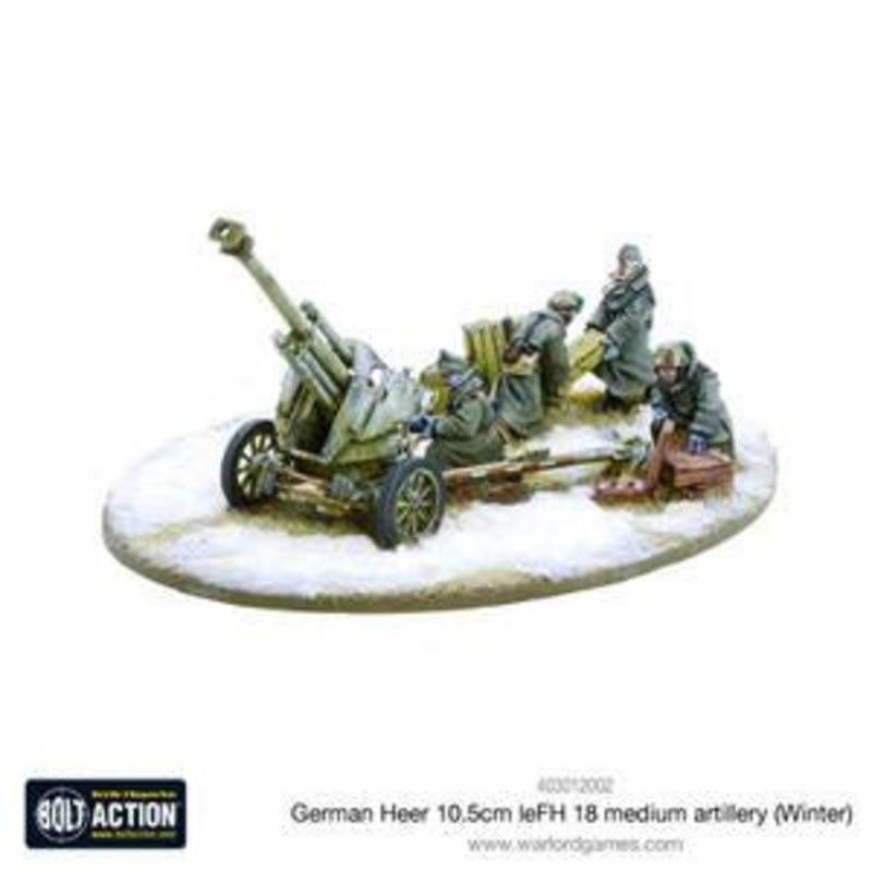 Warlord – Bolt Action  German Heer 10.5cm leFH 18 medium artillery (Winter)