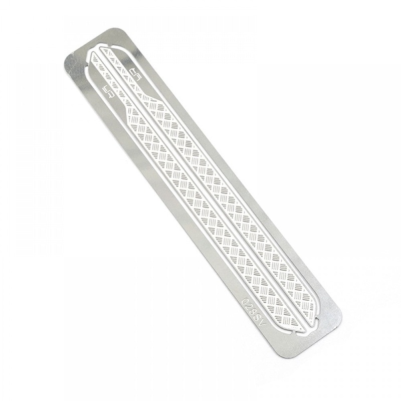 Yeah Racing – Stainless Steel Rock Rails Diamond Plate Fits TRX-4M Defender /Bronco