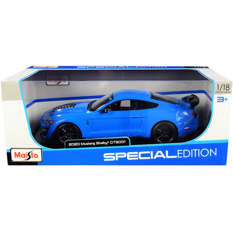 2020 Ford Mustang Shelby GT500 Light Blue “Special Edition” 1/18 Diecast Model Car by Maisto