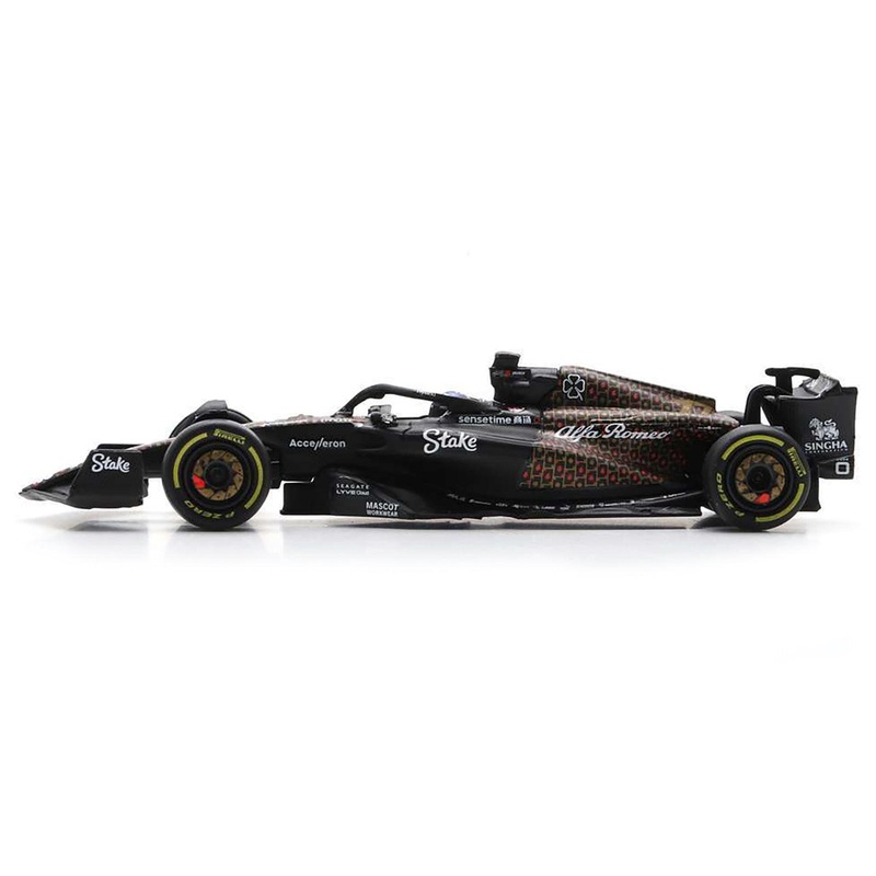 Alfa Romeo C43 #77 Valtteri Bottas “Team Stake” Formula One F1 “Las Vegas GP” (2023) 1/64 Diecast Model Car by Sparky