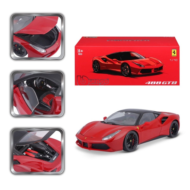 Burago – 1/18 Ferrari 488 GTB – Signature
