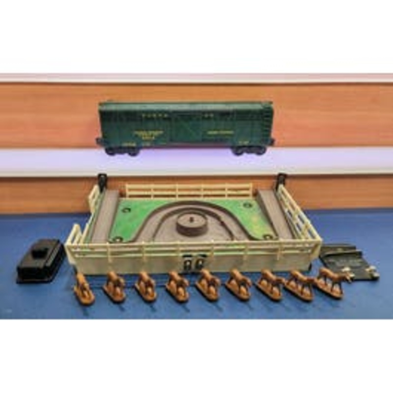 Lionel LIO3356E 3356 Horse Platform & Corral O Santa Fe Railway Express Agency Inc Horse Express Car #3356 Built up