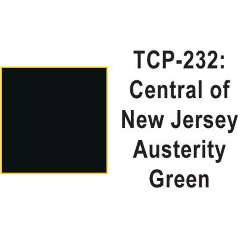 Tru Color TCP-232 Central of New Jersey, Austerity Green Paint 1 ounce