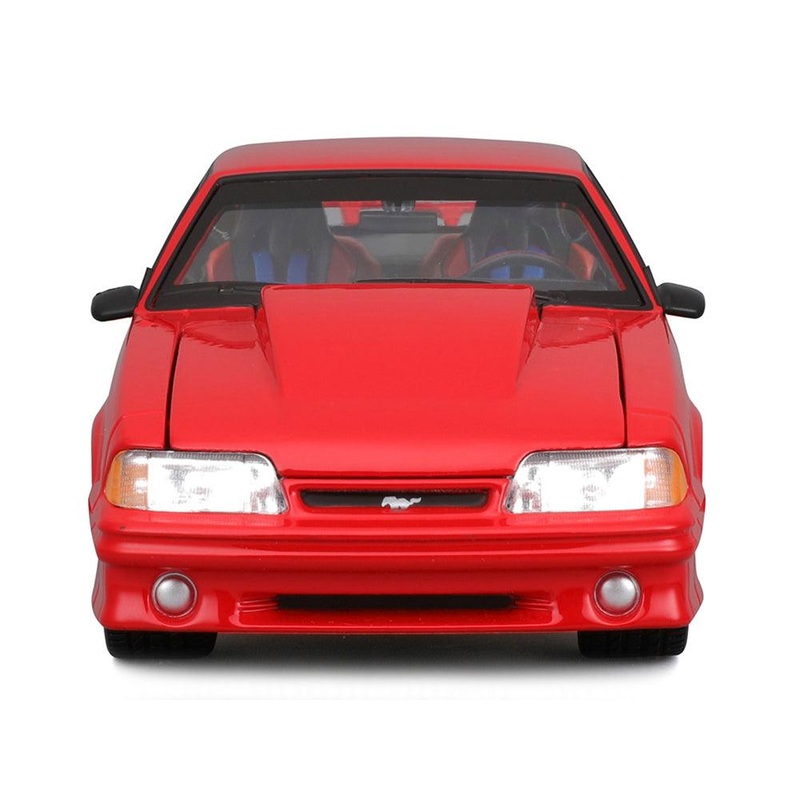 1993 Ford Mustang SVT Cobra Red “Classic Muscle” “Maisto Design” Series 1/24 Diecast Model Car by Maisto