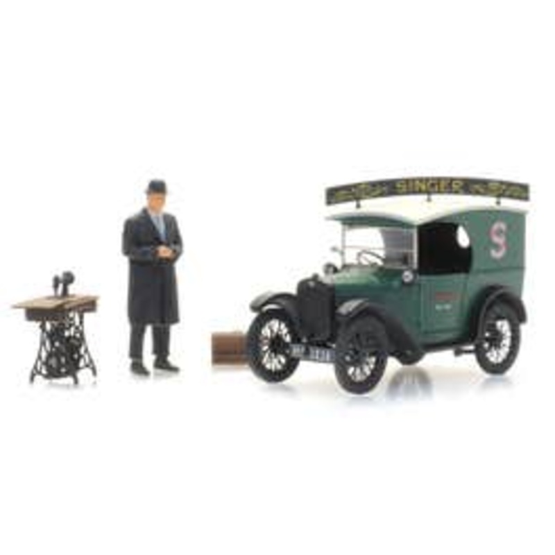 Artitec 387.531  HO Austin 7 Van “Singer” + salesperson