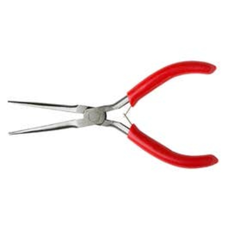 Excel 55561 Serrated Long Nose Pliers Black