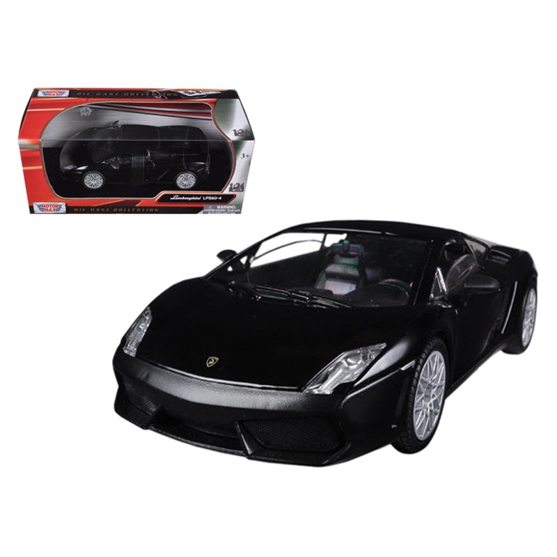 Lamborghini Gallardo LP-560-4 Matt Black 1/24 Diecast Car Model by Motormax