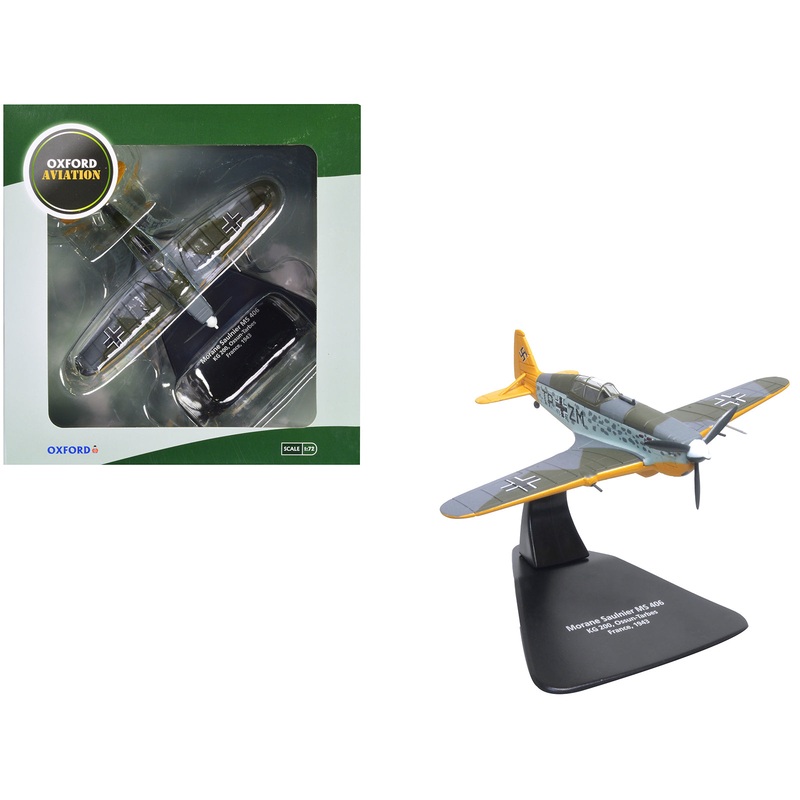Morane-Saulnier M.S.406 Fighter Aircraft “KG200 Ossun-Tarbes France” (1943) German Luftwaffe “Oxford Aviation” Series 1/72 Diecast Model Airplane by Oxford Diecast