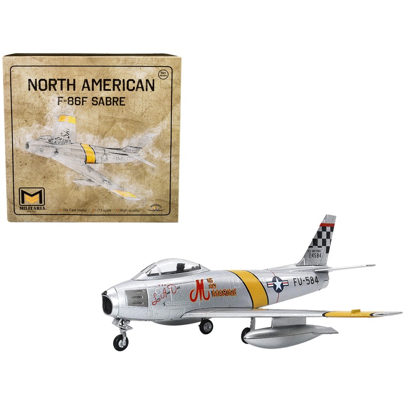 North American F-86F Sabre Fighter Aircraft “US Air Force” 1/72 Diecast Model by Militaria Die Cast