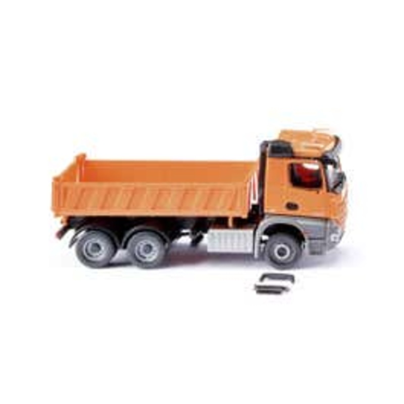 Wiking 67848  HO Three-way tipper (MB Arocs) – municipal orange