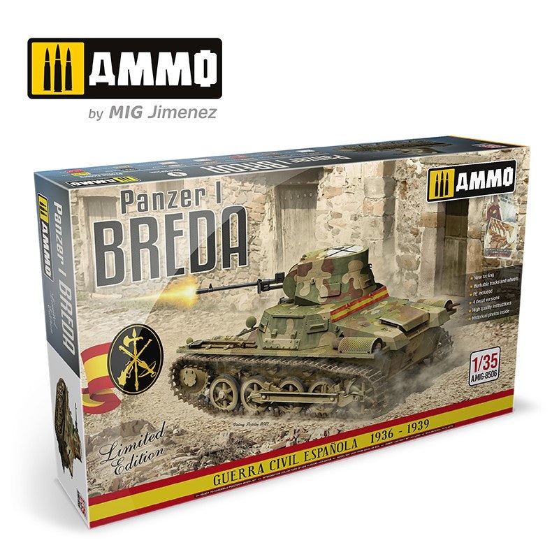 AMMO – 1/35 Panzer I Ausf. A Breda – Spanish Civil War Light Tank Destroyer
