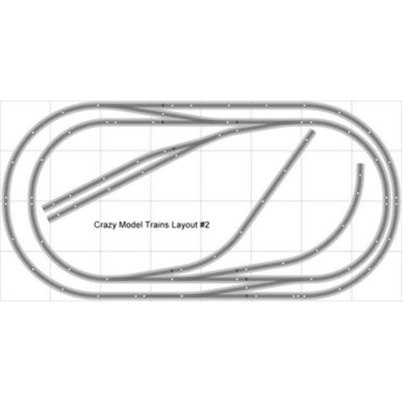 Bachmann E-Z Track Train Layout #002 Train Set HO Scale 4′ X 8′ Wire Switches