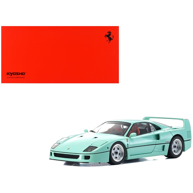 Ferrari F40 Mint Green 1/18 Diecast Model Car by Kyosho
