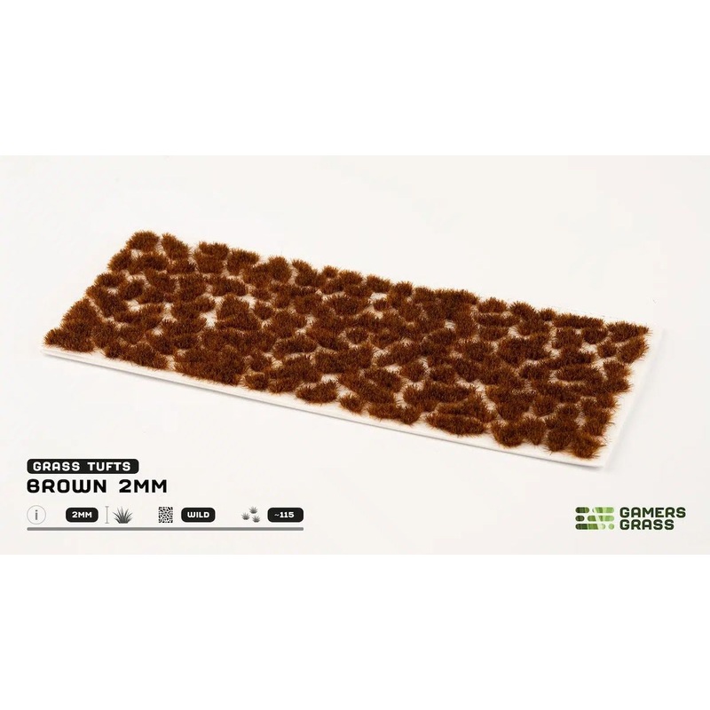 Gamers Grass – 2mm Tufts – Brown  (GG2-B)