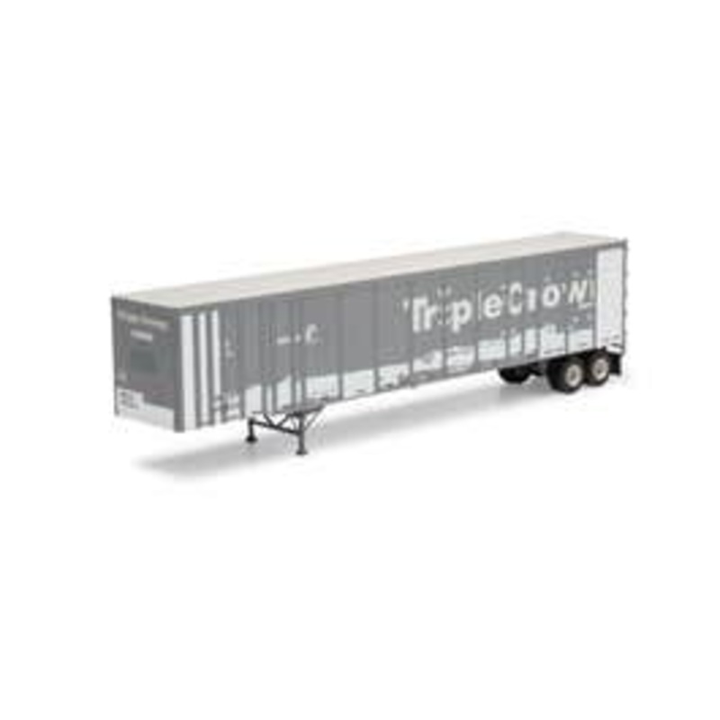 Athearn 72821 HO 53ft Wabash Plate Trailer TripleCrown #461650 Primed for Grime