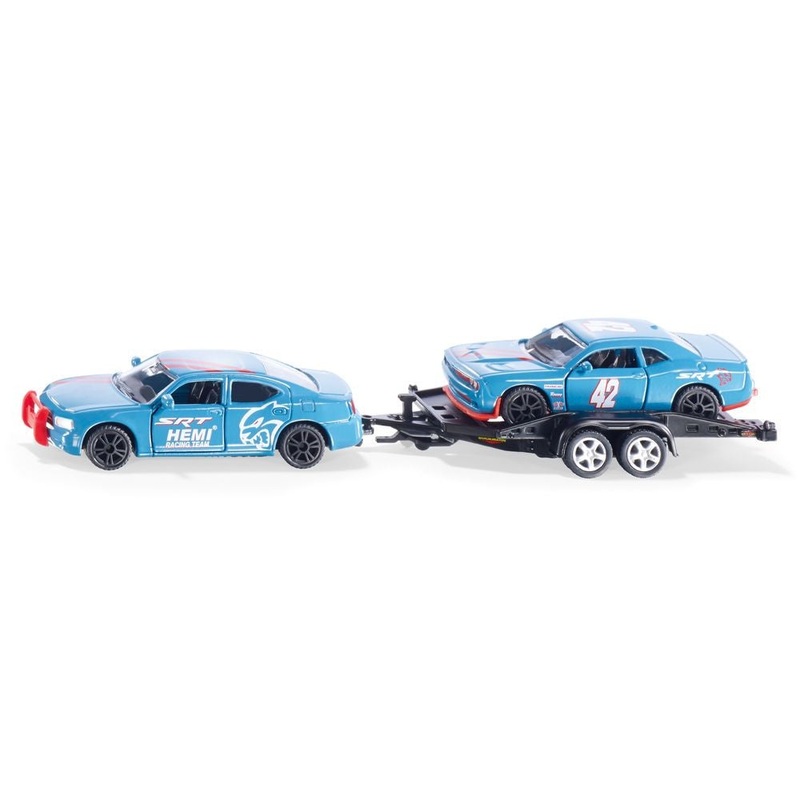 Siku – 1/55 Dodge Charger w/ Dodge Challenger SRT Racing