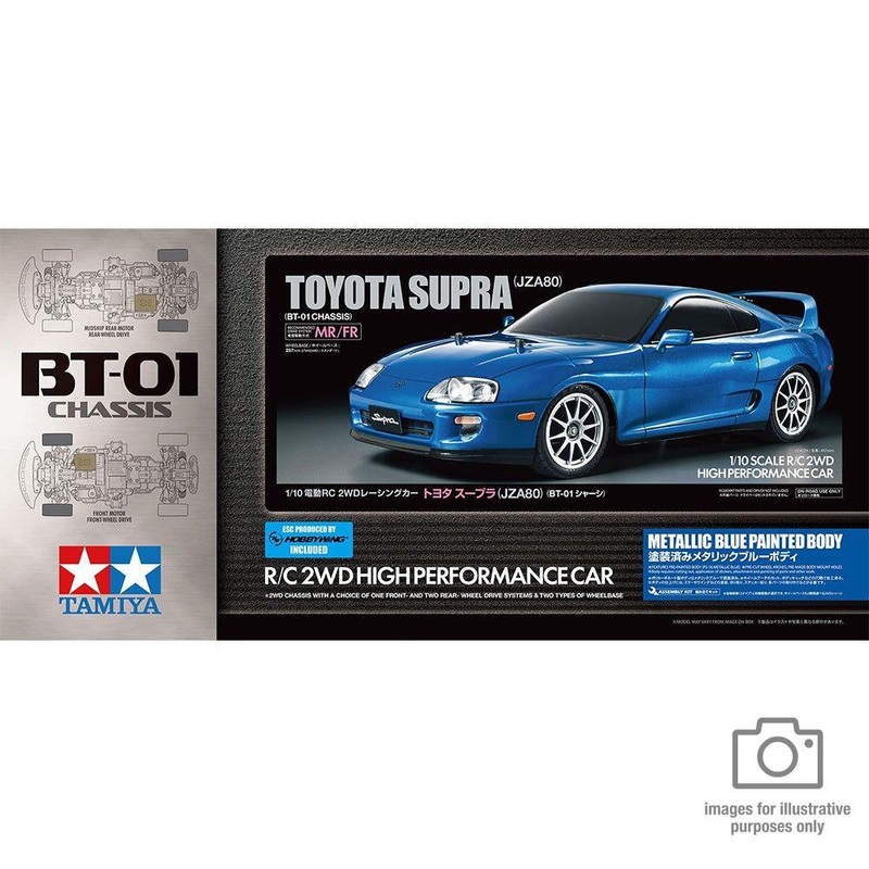 Tamiya – R/C Toyota Supra (JZA80) w/ Pre-Painted Body (BT01) (w/ ESC Incl.)