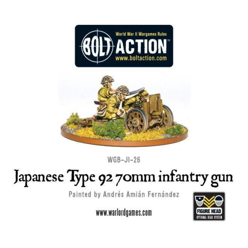 Warlord – Bolt Action: Imperial Japanese Type 92 70mm Infantry Gun (Metal)