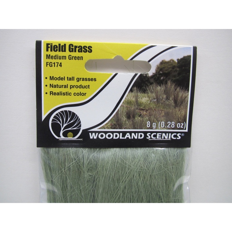 Woodland Scenics 174 Field Grass, Medium Green, 8g