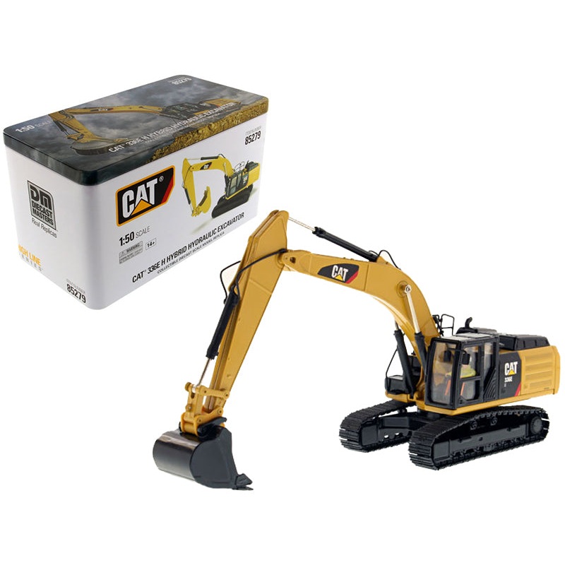 CAT Caterpillar 336E H Hybrid Hydraulic Excavator with Operator “High Line Series” 1/50 Diecast Model by Diecast Masters