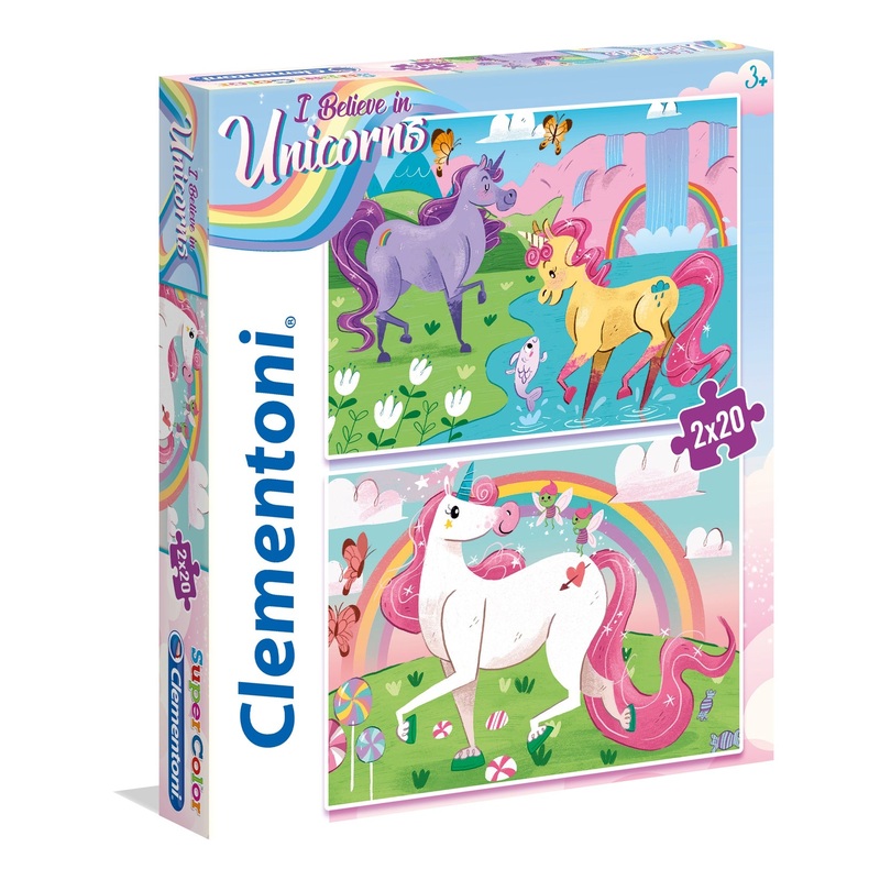 Clementoni – I Believe In Unicorns (2x20pcs)