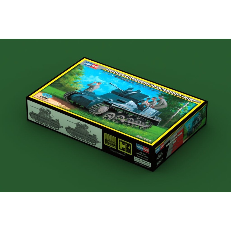 Hobby Boss – 1/35 German Flakpanzer IA w/Ammo Trailer